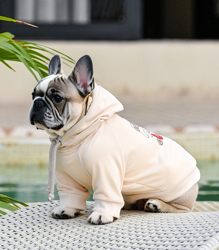 Frenchie Flower Power Hoodie