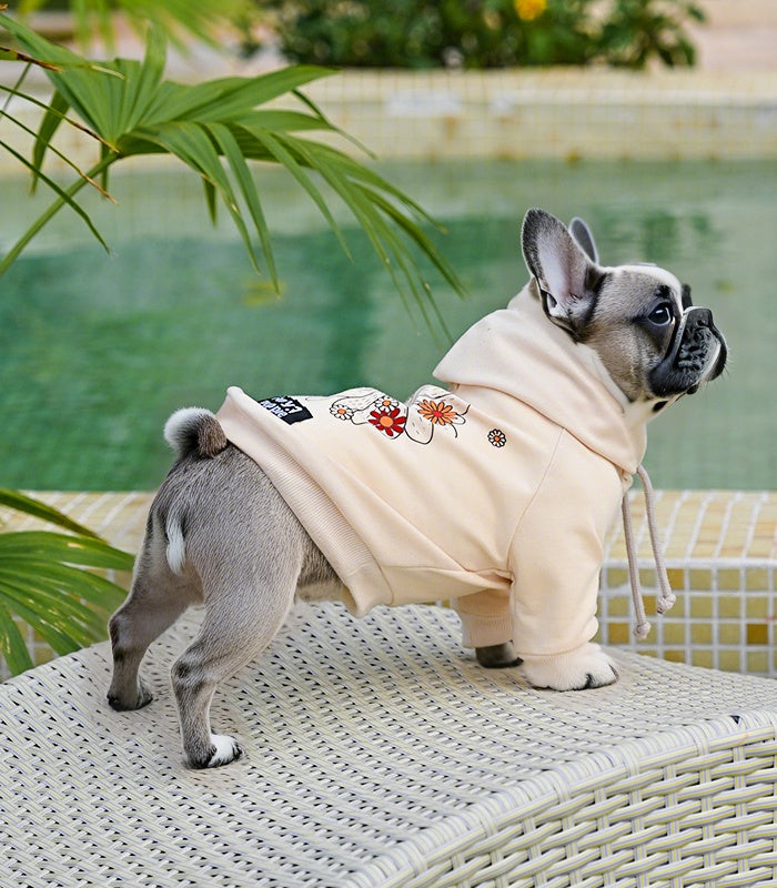 Frenchie Flower Power Hoodie