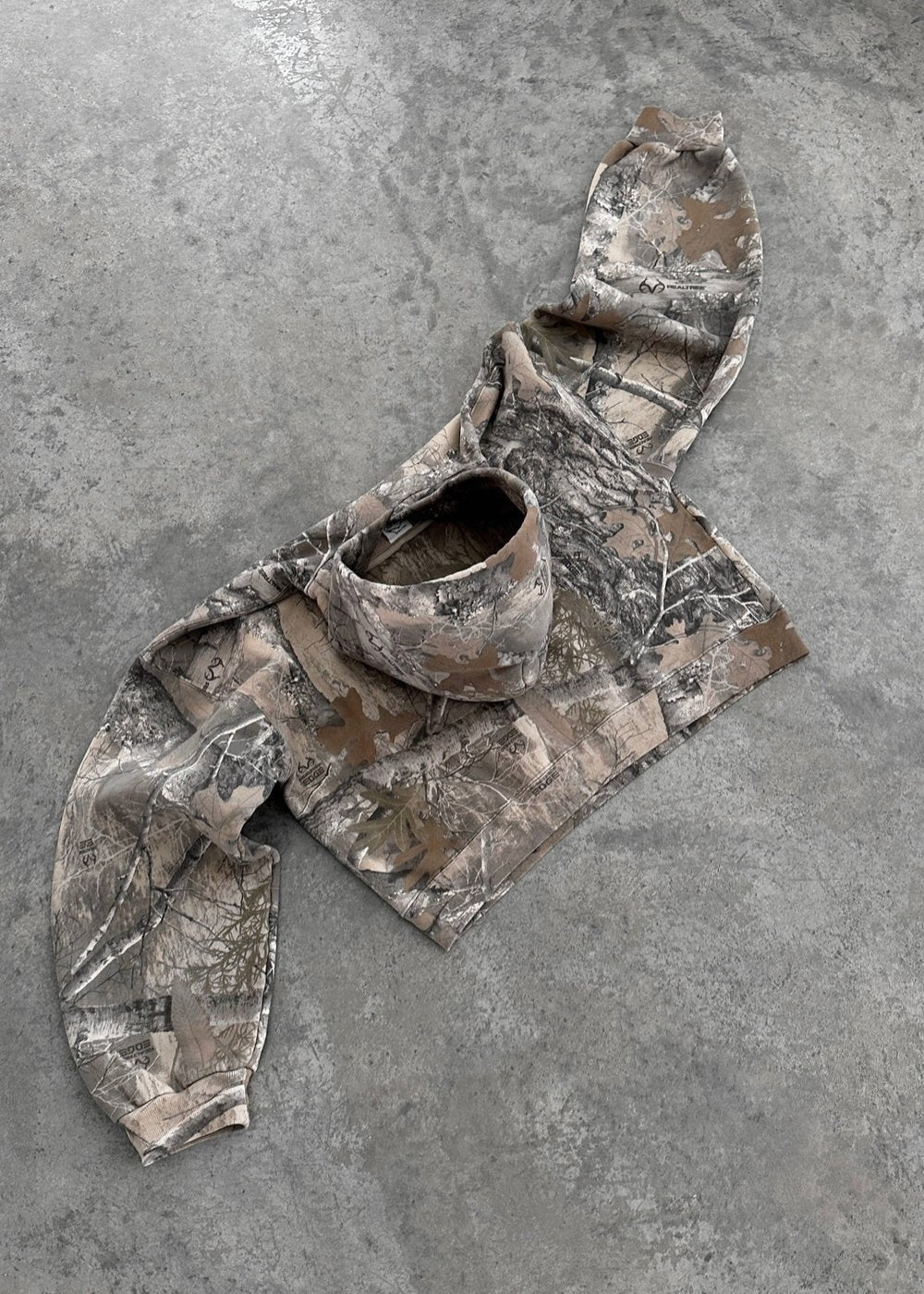 Rugged Camo Patterned Hoodie