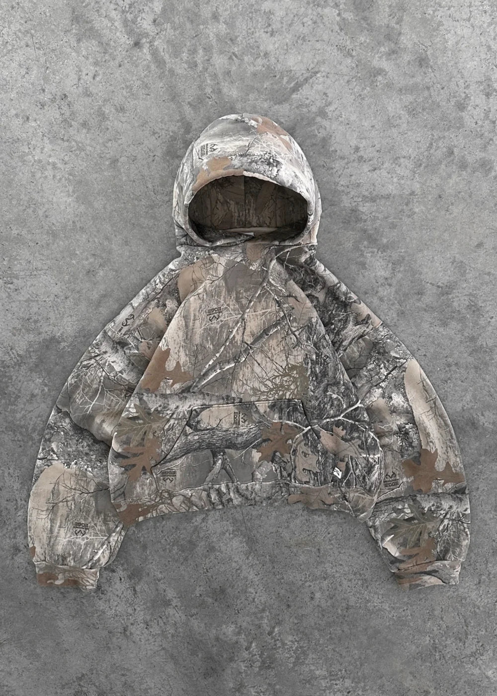 Rugged Camo Patterned Hoodie